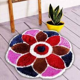 Floral Round Anti-Skid Door Mat -20