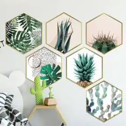 Haxagonal Design Self Adhesive Vinyl Wall Sticker (60 CM X 90 CM)-image-22