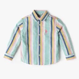 Boys Striped Cotton Shirt-image-99