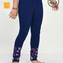 Pack of 3 Floral Print Leggings with Elasticated Waist-image-58