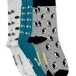 Men Pack of 3 Printed Ankle-Length Socks-image-21