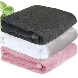 Pack of 3 Rectangular Shape Bamboo Bath Towels-picture-1