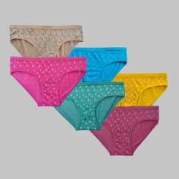 Women Pack of 6 Printed Briefs with Elasticated Waist-image-43