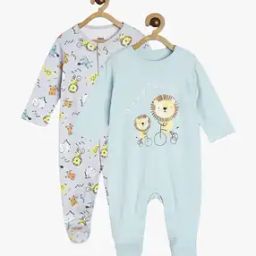 Boys Pack of 2 Printed Cotton Sleepsuits-picture-12