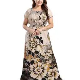  Women Cotton Maxi Night Dress-picture-52