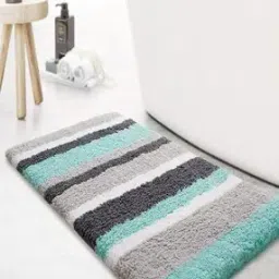 Striped Rectangular Bath Mat-image-68