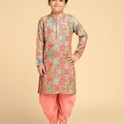 kisah Boy Printed Kurta & Dhoti Set-picture-7