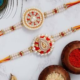 Pack of 2 Stone-Studded Tie-Up Rakhis-image-14