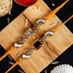 Pack of 2 Stone-Studded Tie-Up Rakhis-image-26