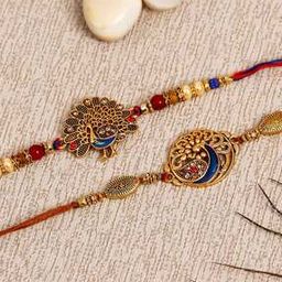 Pack of 2 Stone-Studded Tie-Up Rakhis-image-9