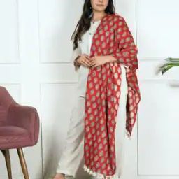 Women Ethnic Paisley Stole-image-12