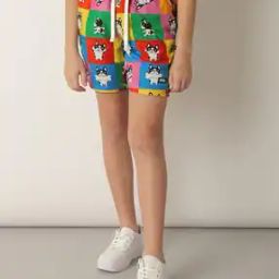 Boys Graphic Print Regular Fit Shorts-image-6