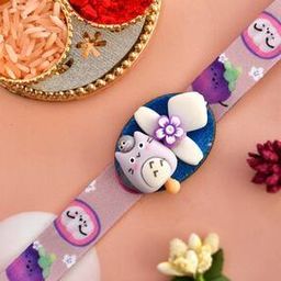 Cartoon Tie-Up Rakhi with Gift Card & Roli-Chawal-image-98