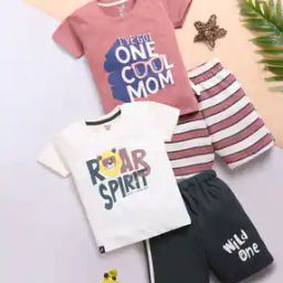 Boys Graphic Shorts and T-shirt Set-image-26