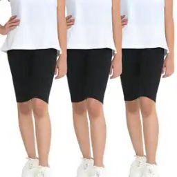 Girls Pack of 3 Regular Fit Shorts-picture-40