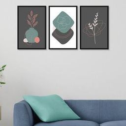 Set of 3 Random Various Leaves Wall Art-picture-46