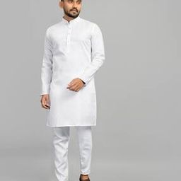 Pack of 2 Men Regular Fit Long Kurta-image-1