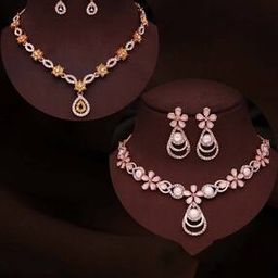 Women Necklace & Earings Set-image-99
