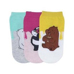 Pack of 3 Printed Ankle-Length Socks-34