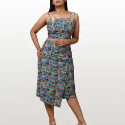 Floral Print Skirt-Suit Set-picture-49