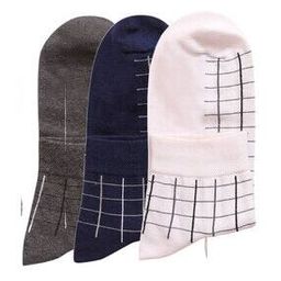 Men Pack of 3 Checked Mid-Calf Length Socks-8