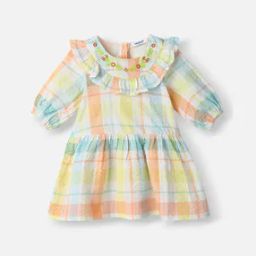 Girls Checks A-line Dress-picture-32