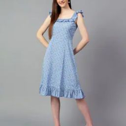 Women Printed A-Line Dress-image-96