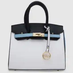 Women Solid Vegan Leather Handheld Bag-image-2