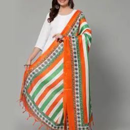 Striped Dupatta with Tassels-picture-31