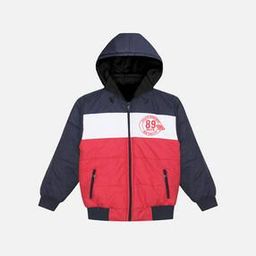 Colourblock Jacket with Pockets-image-15