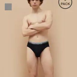 Pack of 2 Men Briefs with Elasticated Waistband-image-34