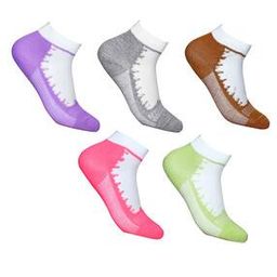 Pack of 5 Women Printed Ankle-Length Socks-image-112