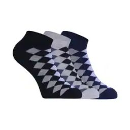 Pack of 3 Men Checked Ankle-Length Socks-image-88