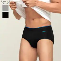 Pack of 3 Briefs with Elasticated Waistband-11