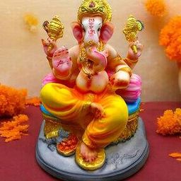 Lord Ganesh Sitting Idol-image-25