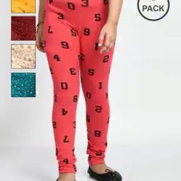 Pack of 5 Eco-Friendly Floral Print Leggings-image-49