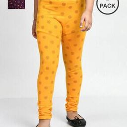Pack of 2 Eco-Friendly Floral Print Leggings-image-87
