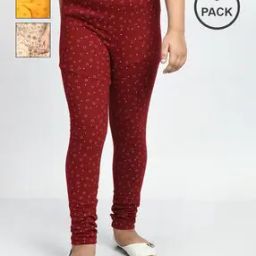 Pack of 3 Eco-Friendly Floral Print Leggings-image-48