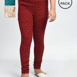 Pack of 3 Eco-Friendly Floral Print Leggings-picture-17