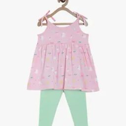 Girls Printed Top & Pants Set-picture-36