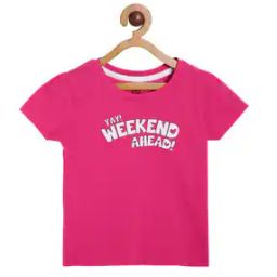 Typographic Print Round-Neck Top-image-67
