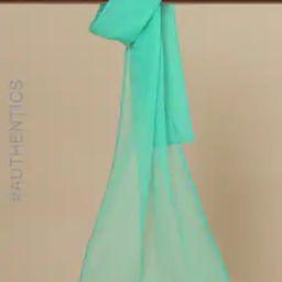 Hand-Dyed Lace Border Kota Cotton Doriya Stole-image-2