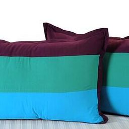 Set of 2 Colourblock Pillow Covers-24