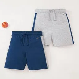 Boys Sustainable Pack of 2 Cut & Sew Shorts-picture-39