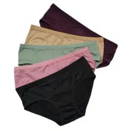 Women Pack of 5 High-Rise Seamless Cotton Briefs-image-50