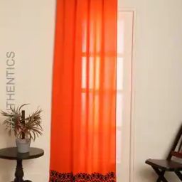 Handblock Print Cotton Back Loop Door Curtain-image-38
