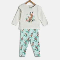 Deer Print Top & Leggings Set-image-56