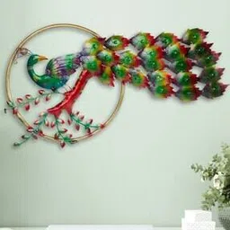 Peacock Single Ring Metal Wall Art Decor-image-28