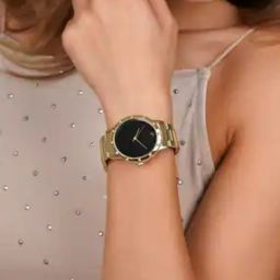 AMWW850 Women Analogue Watch with Push-Button Clasp-image-47