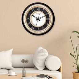 Colourblock Round-Shape Plastic Wall Clock-6